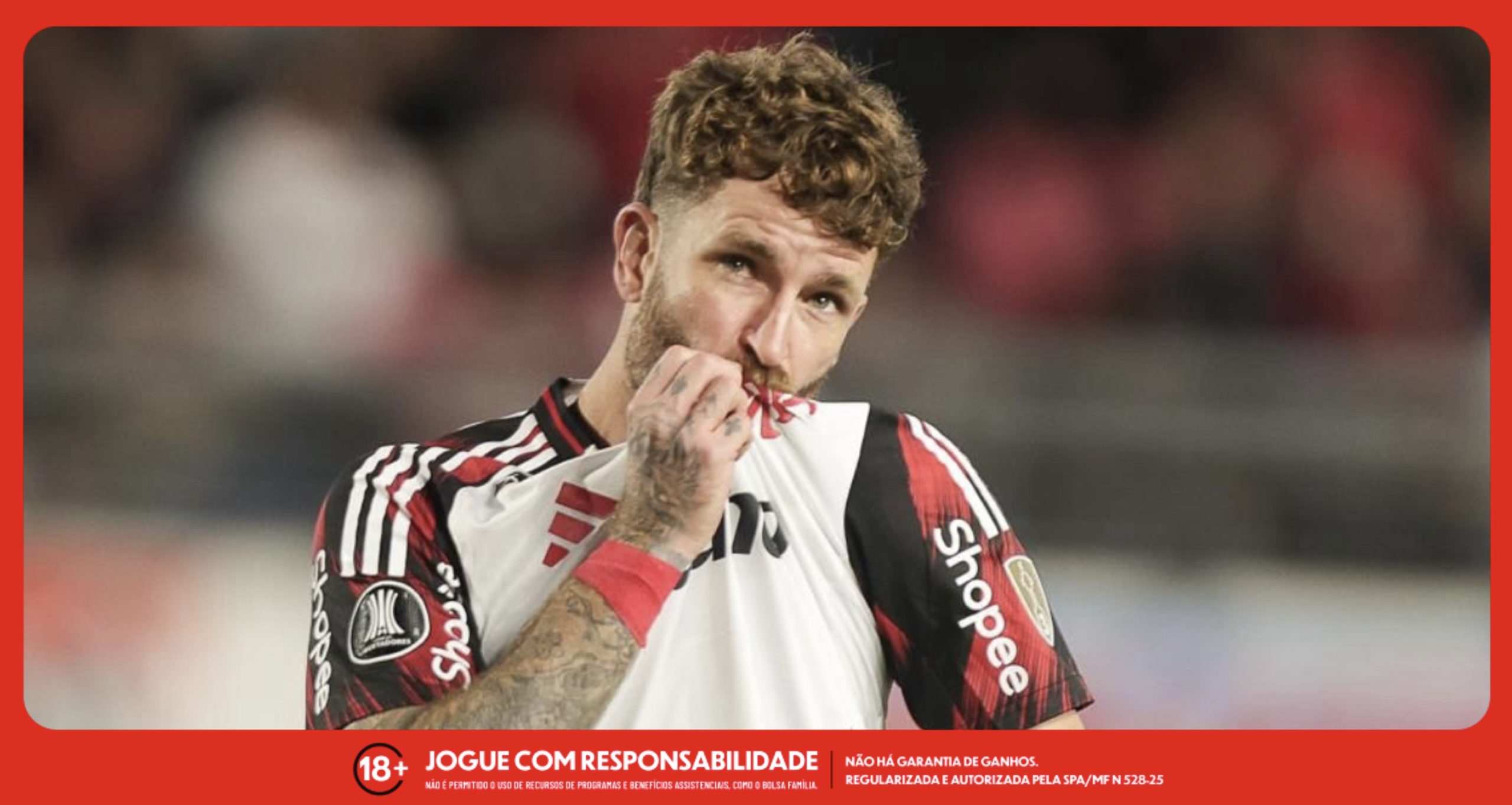 Imagem ilustrativa do zagueiro Léo Pereira, do Flamengo. Foto: Instagram/CRF