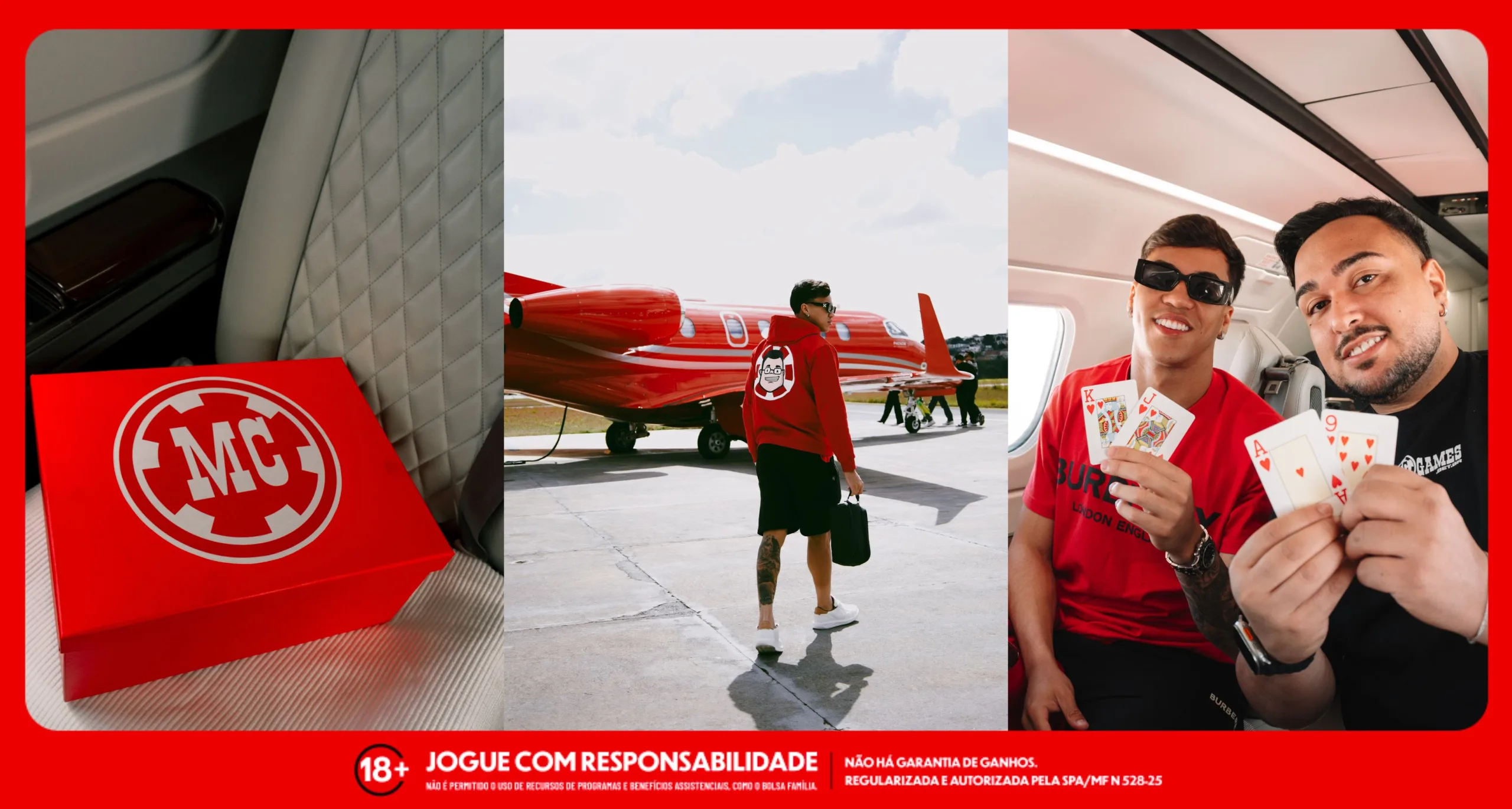 Kaio Jorge em viagem com a MC Games para a Seleção Brasileira. Foto: Divulgação
