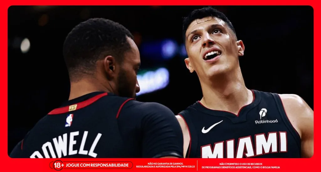Imagem dos jogadores do Miami Heat em ação. Foto: Instagram/Miami Heat