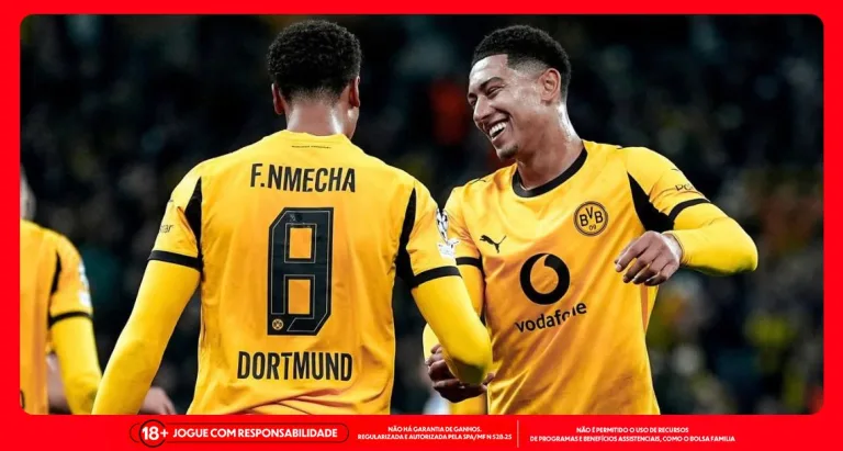 Jogadores do Borussia Dortmund em comemoração de gol na temporada. Foto: Instagram/Borussia Dortmund