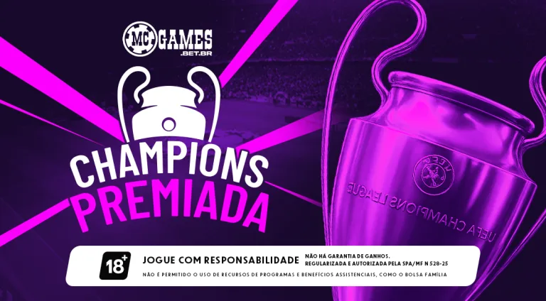 Imagem ilustrativa sobre a promoção da MC Games para a Champions League