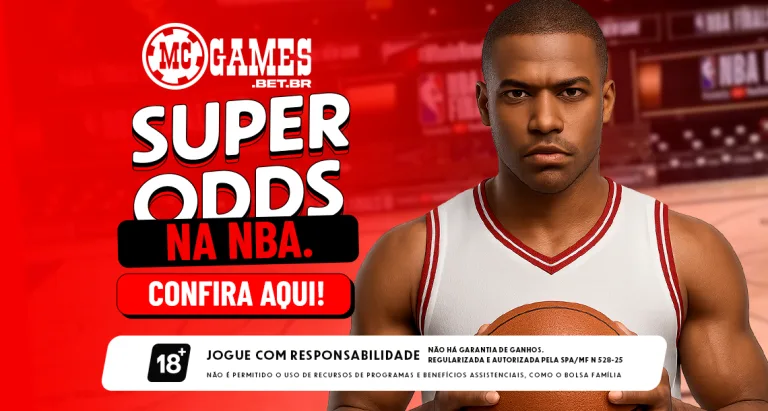 Imagem ilustrativa das Super Odds da MC Games para a NBA