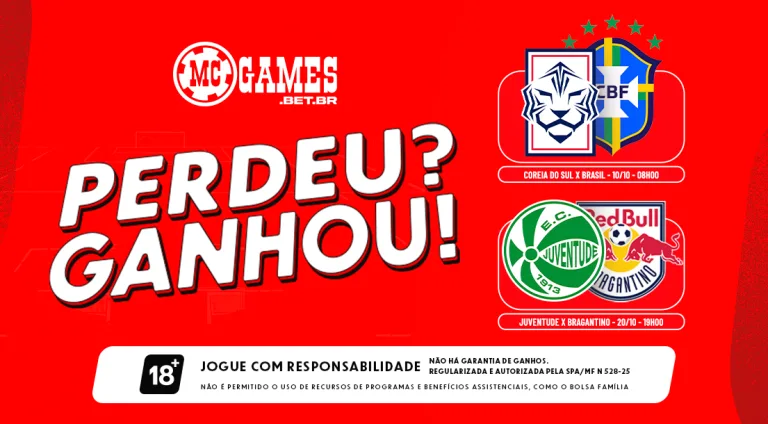 Perdeu? Ganhou! Confira quais jogos oferecem R$ 30 em cashback, em outubro, na MC Games