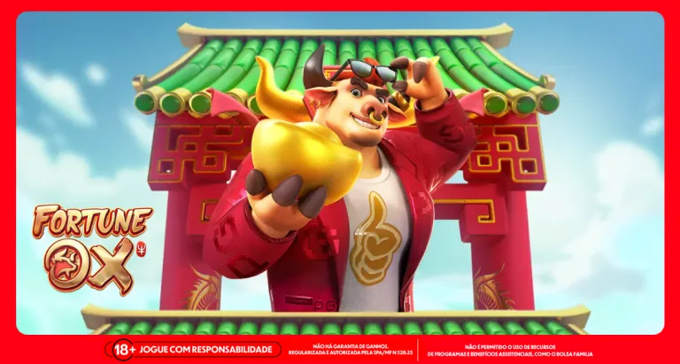 Missão do Dia: Conquiste 10 giros no Fortune Ox na MC Games 