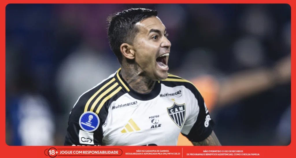 Imagem do atacante Dudu, do Atlético-MG. Foto: Pedro Souza/Atlético-MG