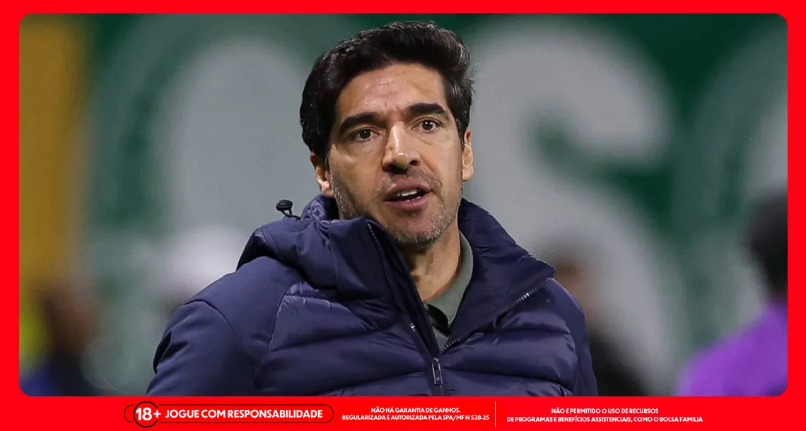 Imagem ilustrativa do técnico Abel Ferreira, do Palmeiras. Foto: Cesar Greco/Palmeiras