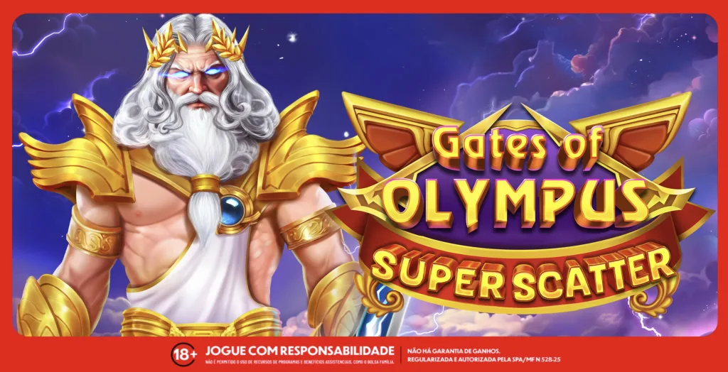 Imagem ilustrativa do Gates of Olympus Super Scatter. Foto: Divulgação/Pragmatic Play