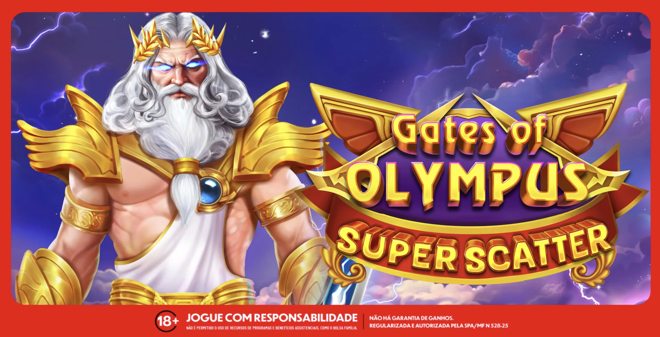 Imagem ilustrativa do Gates of Olympus Super Scatter. Foto: Divulgação/Pragmatic Play