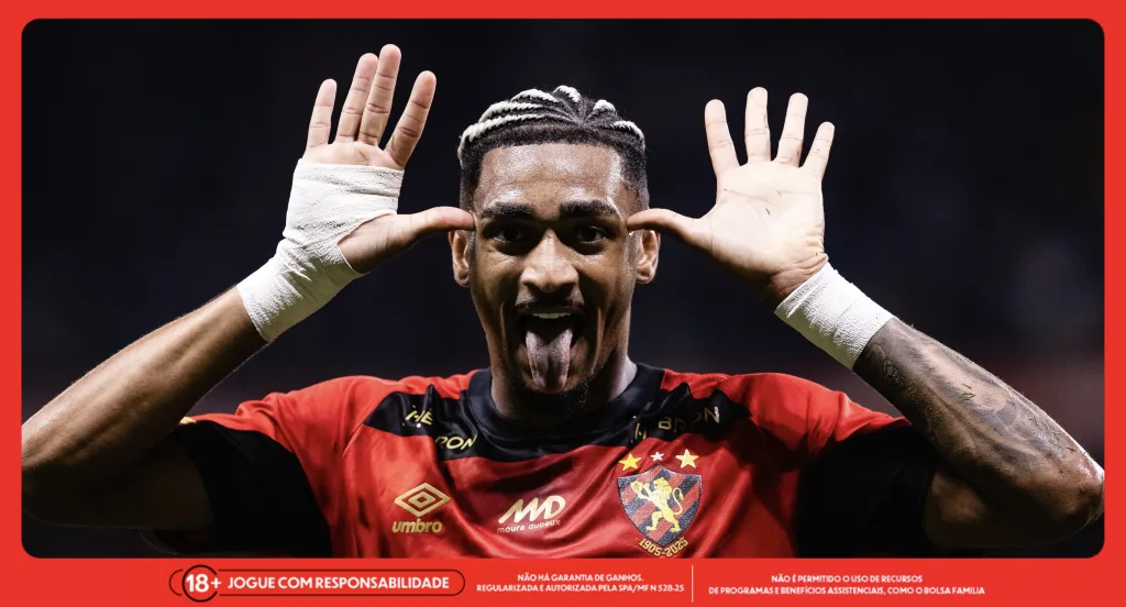 Imagem ilustrativa do atacante Derik Lacerda, do Sport. Foto: Paulo Paiva/SCR