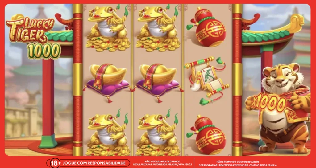 Imagem ilustrativa do Tigre Sortudo 1000, conhecido também como Lucky Tiger 1000