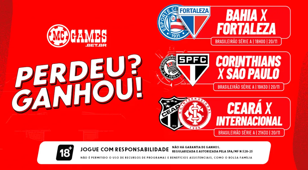 Imagem meramente ilustrativa da promoção "Perdeu? Ganhou!"