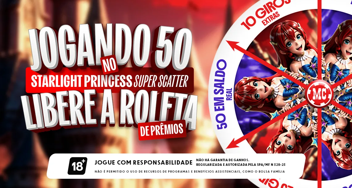 Imagem ilustrativa da roleta da Starlight Princess Super Scatter