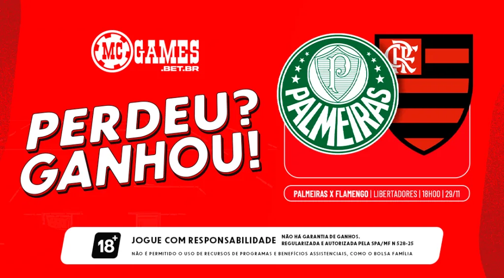 Imagem ilustrativa da ação da MC Games para a final da Libertadores 2025