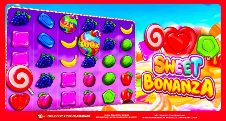 Imagem ilustrativa do jogo online Sweet Bonanza, slot da Pragmatic Play