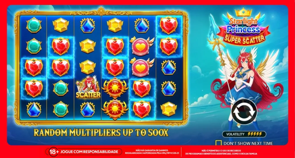 Imagem ilustrativa do jogo Starlight Princess Super Scatter