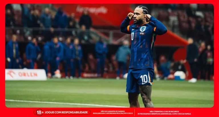 Imagem ilustrativa de Memphis Depay com a camisa da seleção da Holanda. Foto: Instagram/Holanda
