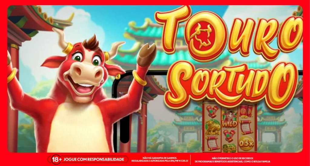 Imagem ilustrativa do jogo online de slot Touro Sortudo