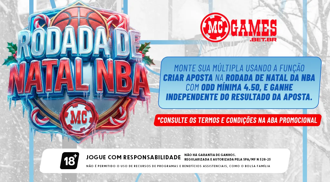 Imagem ilustrativa sobre a mais nova promoção da MC Games para a rodada de Natal