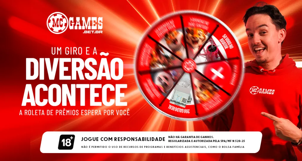 Imagem ilustrativa sobre a Roleta da MC Games
