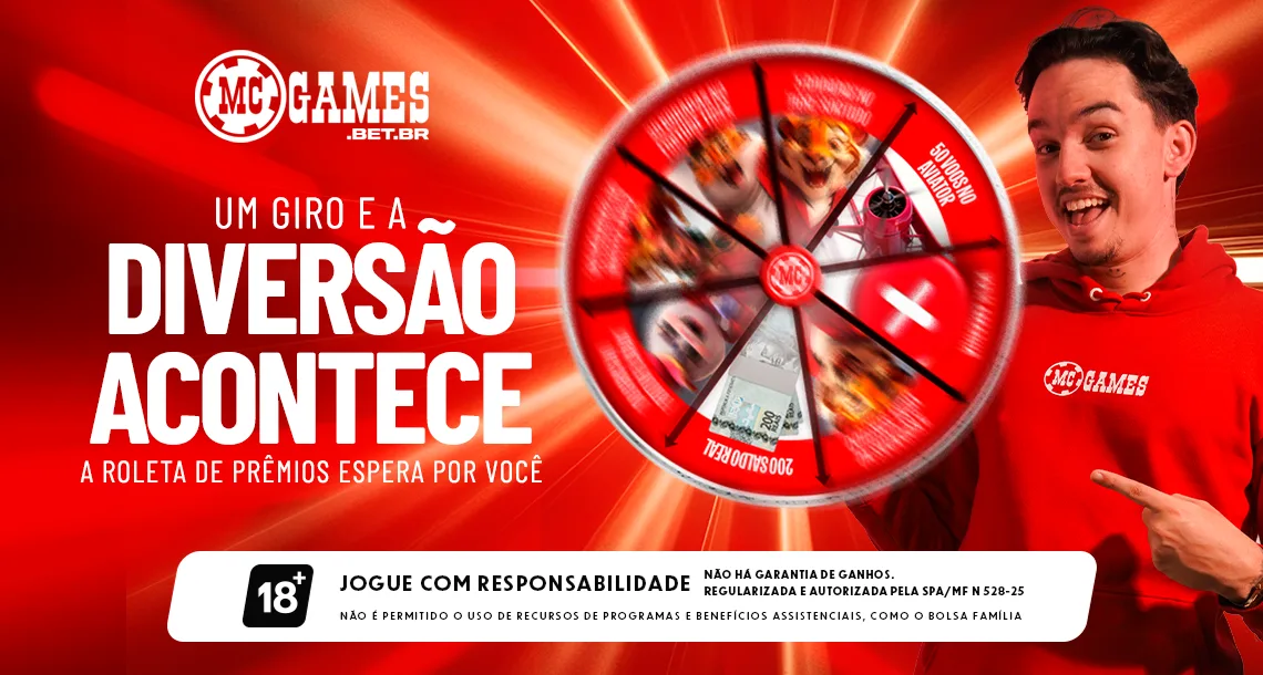 Imagem ilustrativa sobre a Roleta da MC Games