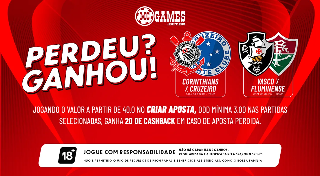 Imagem ilustrativa da mais nova edição da promoção Perdeu, Ganhou, da MC Games