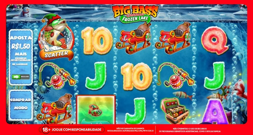 Imagem ilustrativa do Big Bass Christmas Frozen Lake