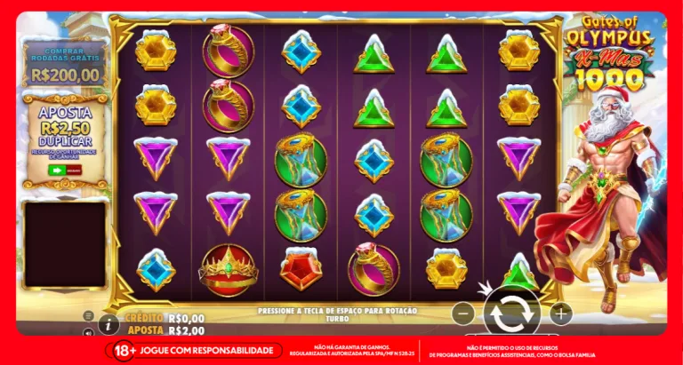 Imagem ilustrativa do Gates of Olympus Xmas 1000