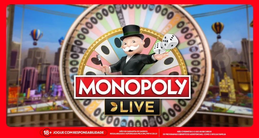 Imagem ilustrativa do jogo ao vivo Monopoly