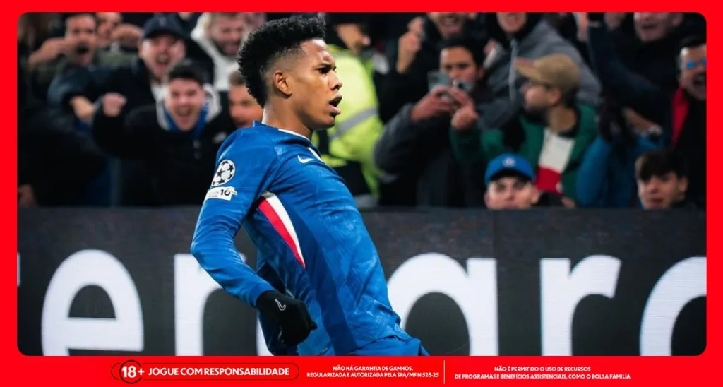 Imagem ilustrativa do atacante Estêvão do Chelsea. Foto: Instagram/Estêvão