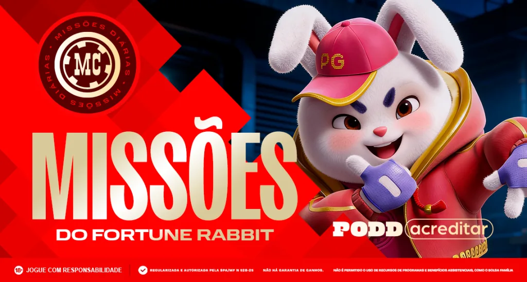 Imagem ilustrativa sobre as missões da MC Games no Fortune Rabbit
