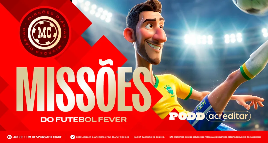 Imagem ilustrativa sobre as Missões do Futebol Fever na MC Games