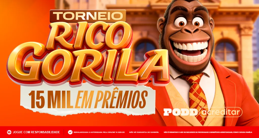 Imagem ilustrativa sobre o torneio semanal do Rico Gorila