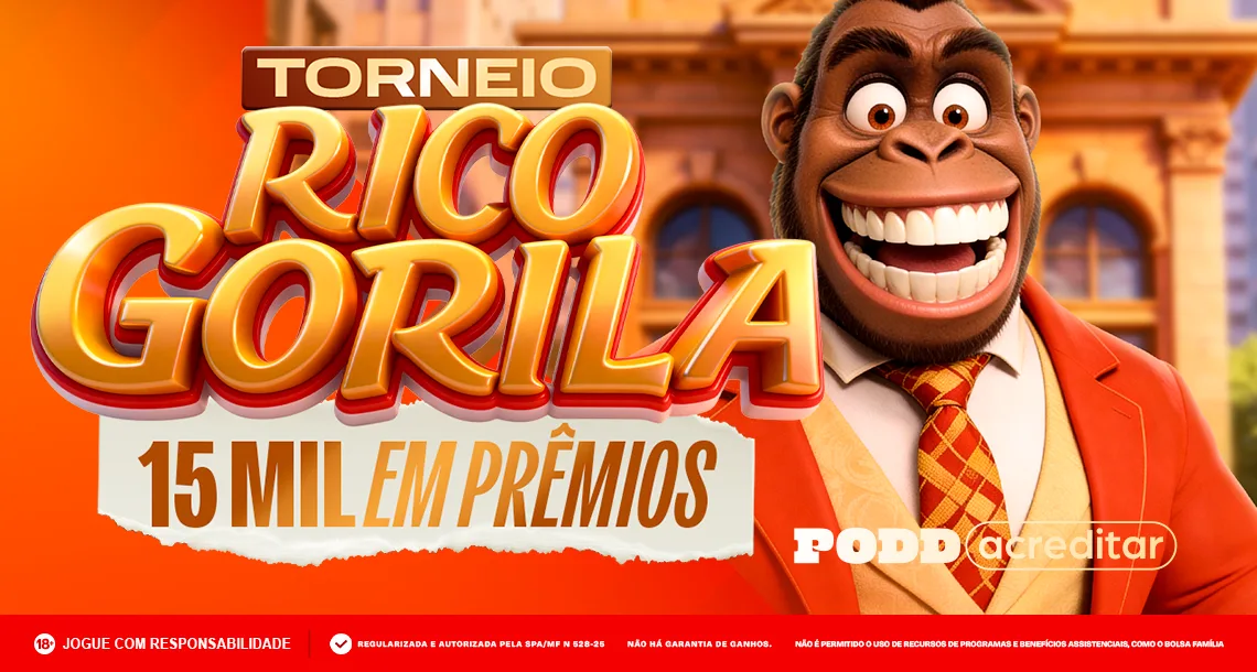 Imagem ilustrativa sobre o torneio semanal do Rico Gorila