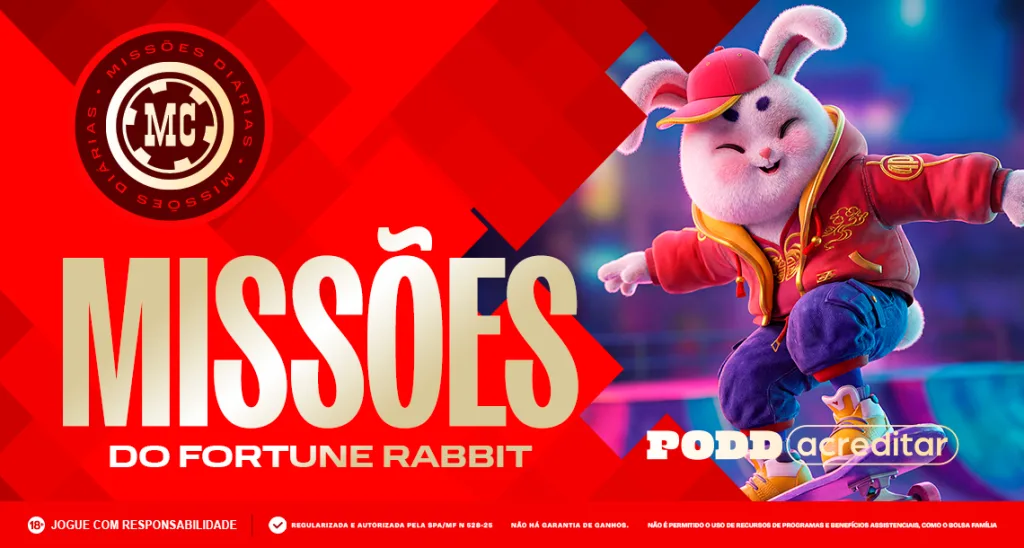 Imagem ilustrativa sobre as Missões da MC Games no Fortune Rabbit