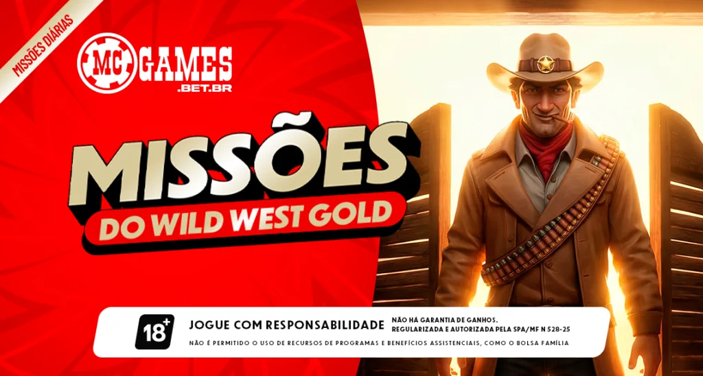 Imagem ilustrativa sobre as missões do Wild West Gold na MC Games