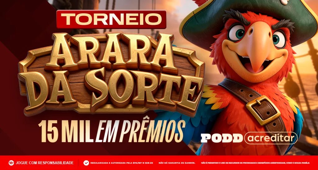 Imagem ilustrativa do torneio semanal da Arara da Sorte da MC Games