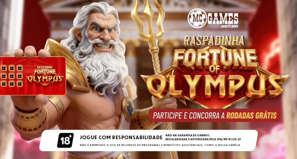 Imagem ilustrativa sobre a promoção que envolve o Fortune Of Olympus