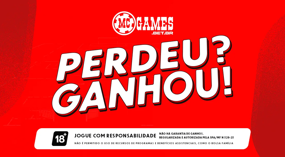 Imagem ilustrativa sobre a mais nova edição da promoção "Perdeu? Ganhou!" da MC Games