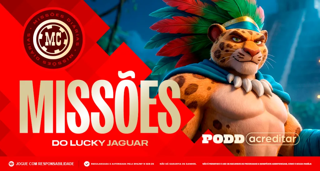 Imagem ilustrativa sobre as missões da MC Games no Lucky Jaguar