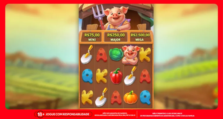 Imagem ilustrativa do jogo online do slot Pig Farm
