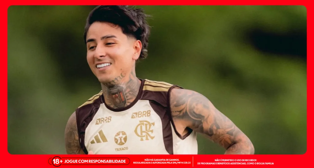 Imagem ilustrativa do volante Erick Pulgar em treino do Flamengo. Foto: Adriano Fontes/CRF