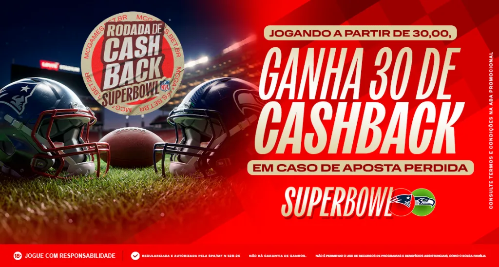 Imagem ilustrativa sobre a promoção da MC Games para o Super Bowl