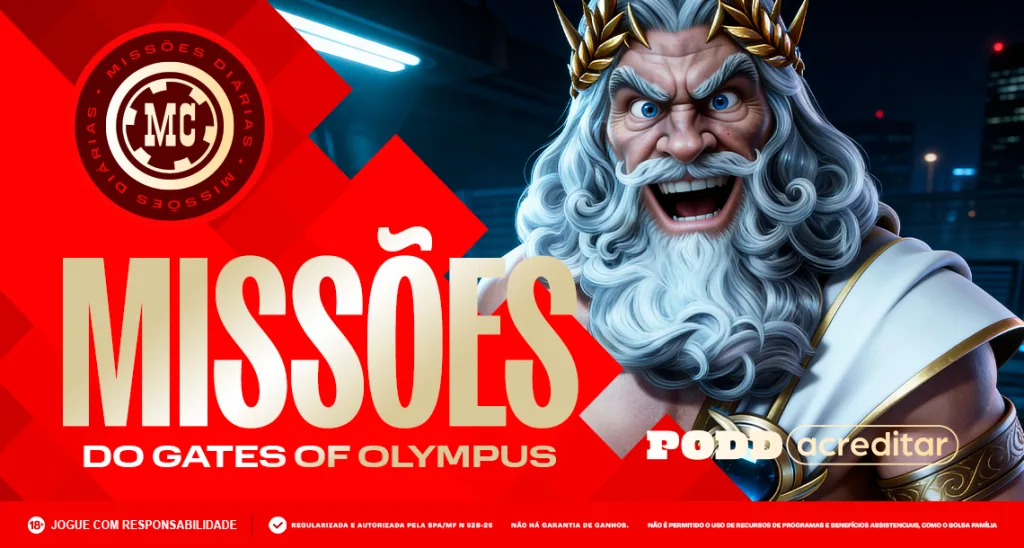 Imagem ilustrativa sobre as Missões da MC Games no Gates Of Olympus