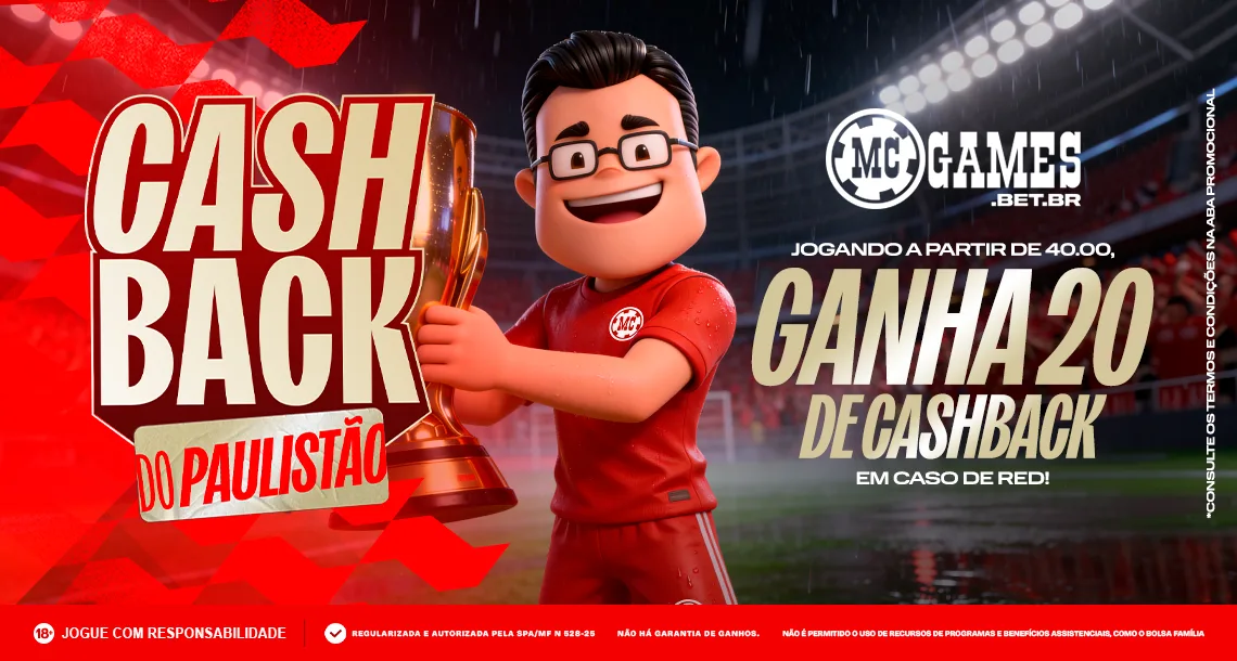 Imagem ilustrativa sobre a promoção da MC Games para a última rodada da 1ª fase do Campeonato Paulista