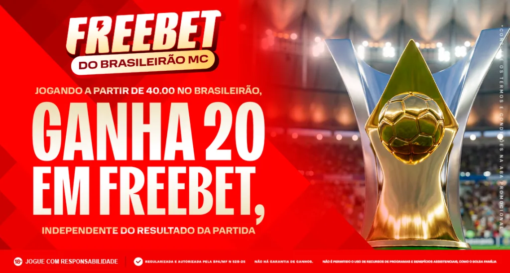Imagem ilustrativa sobre a ação da MC Games para o Brasileirão Série A