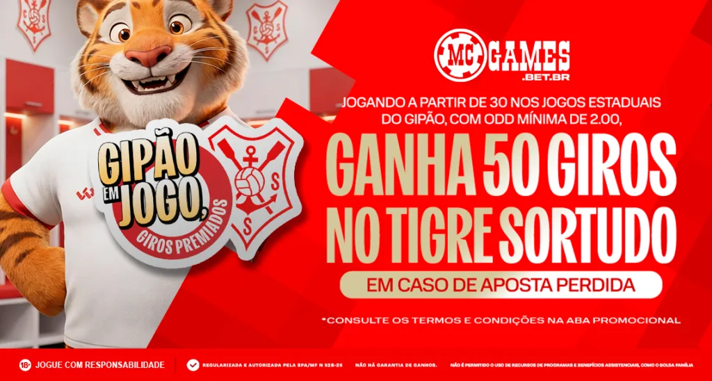 Imagem ilustrativa sobre a promoção da MC Games para o Gipão