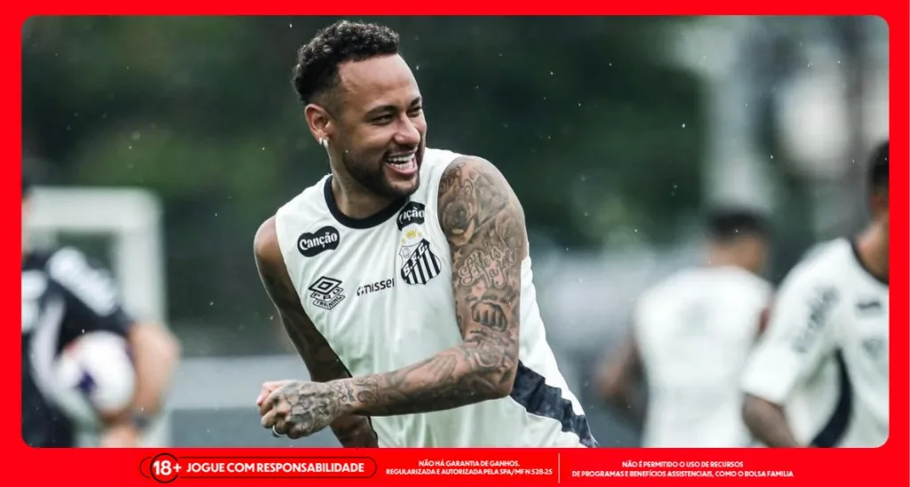 Imagem ilustrativa do atacante Neymar, do Santos. Foto: Reinaldo Campos/Santos