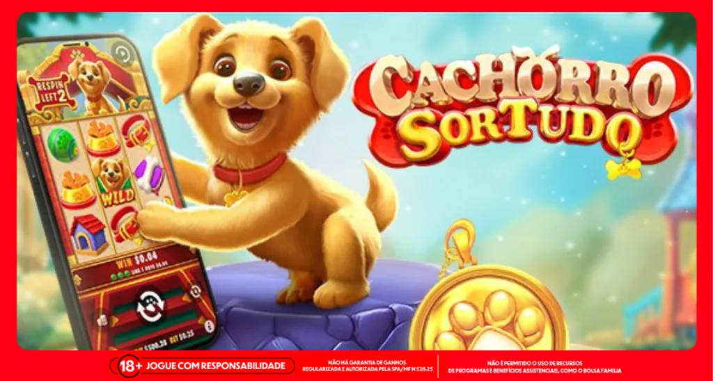 Imagem ilustrativa do jogo online de slot Cachorro Sortudo