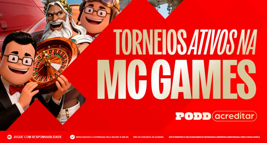 Imagem ilustratiba sobre os torneios ativos na MC Games