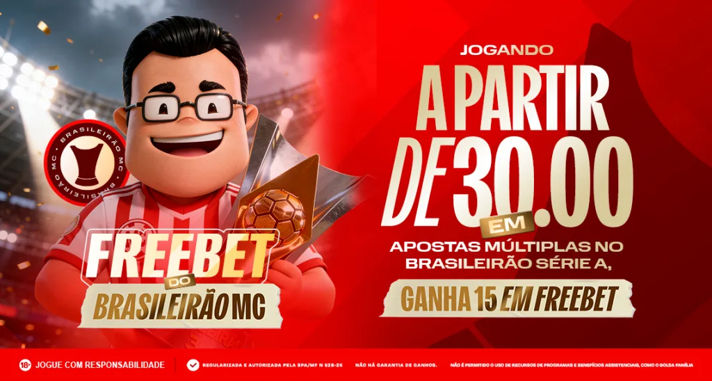 Imagem ilustrativa sobre a promoção da MC Games para o Brasileirão